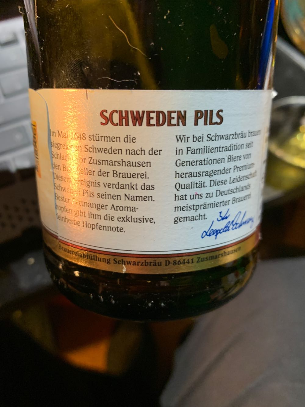 Schweden Pils  alcohol collectible - Main Image 2