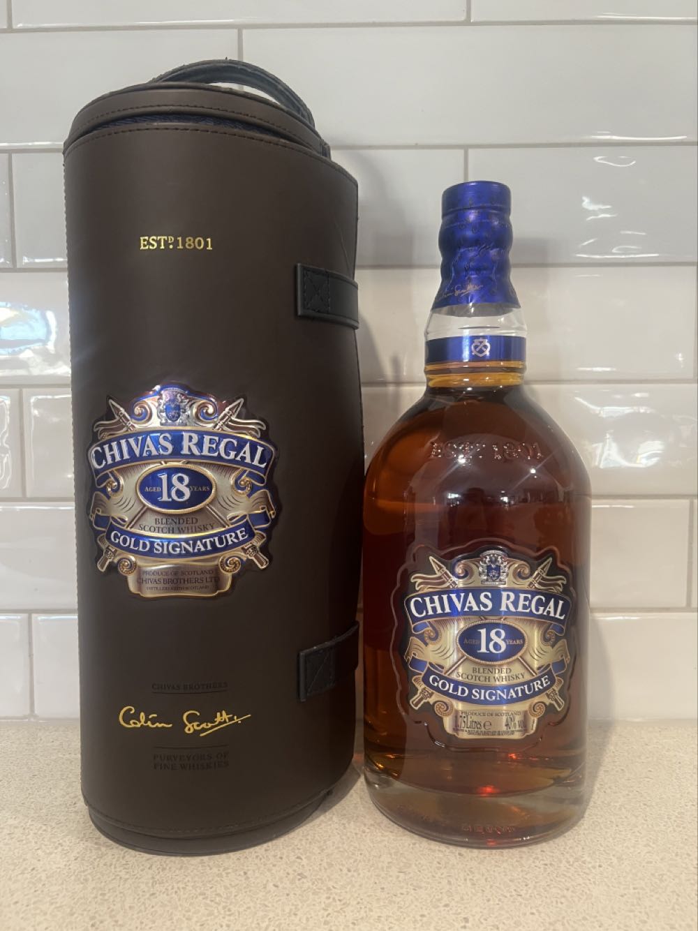 Glenfiddich Single Malt 12 Year Old Scotch Whiskey