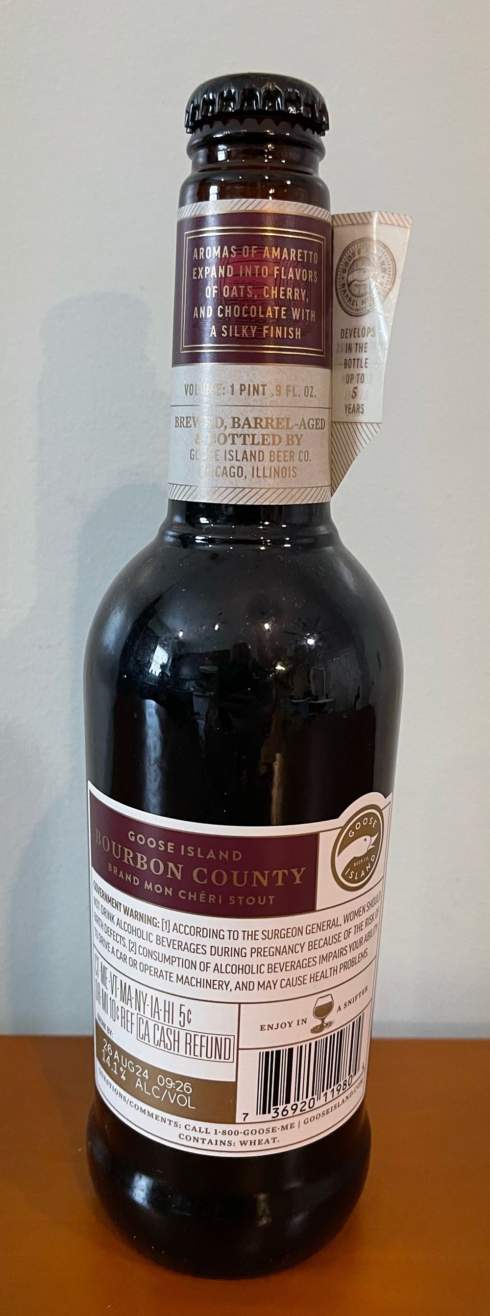 BCBS (2019) MON CHERI STOUT - GOOSE ISLAND BEER COMPANY® (16.9 FL OZ) alcohol collectible [Barcode 736920119804] - Main Image 2