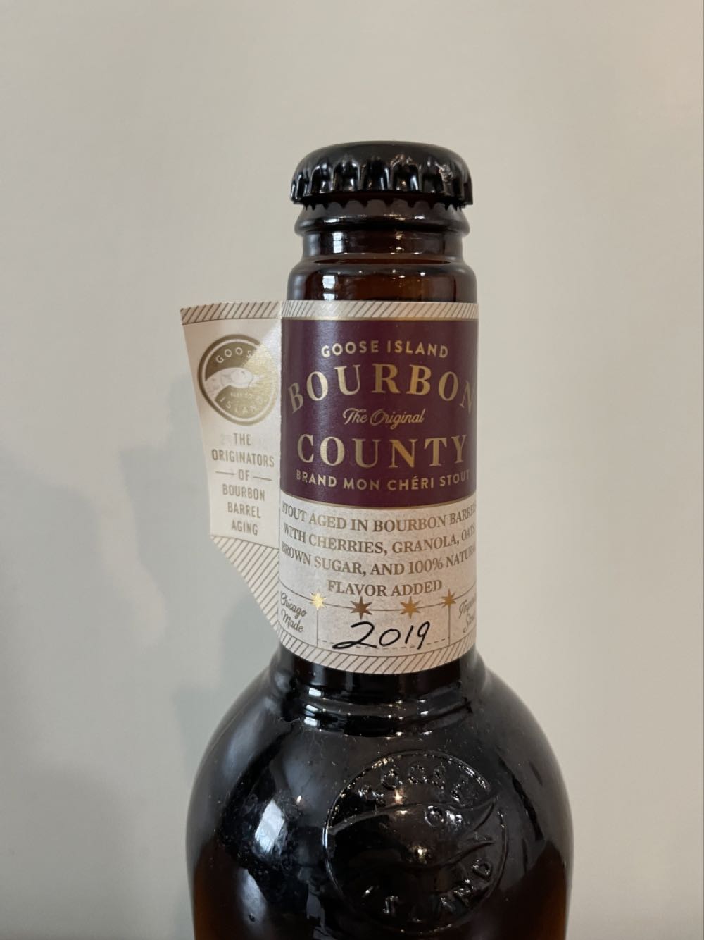 BCBS (2019) MON CHERI STOUT - GOOSE ISLAND BEER COMPANY® (16.9 FL OZ) alcohol collectible [Barcode 736920119804] - Main Image 3
