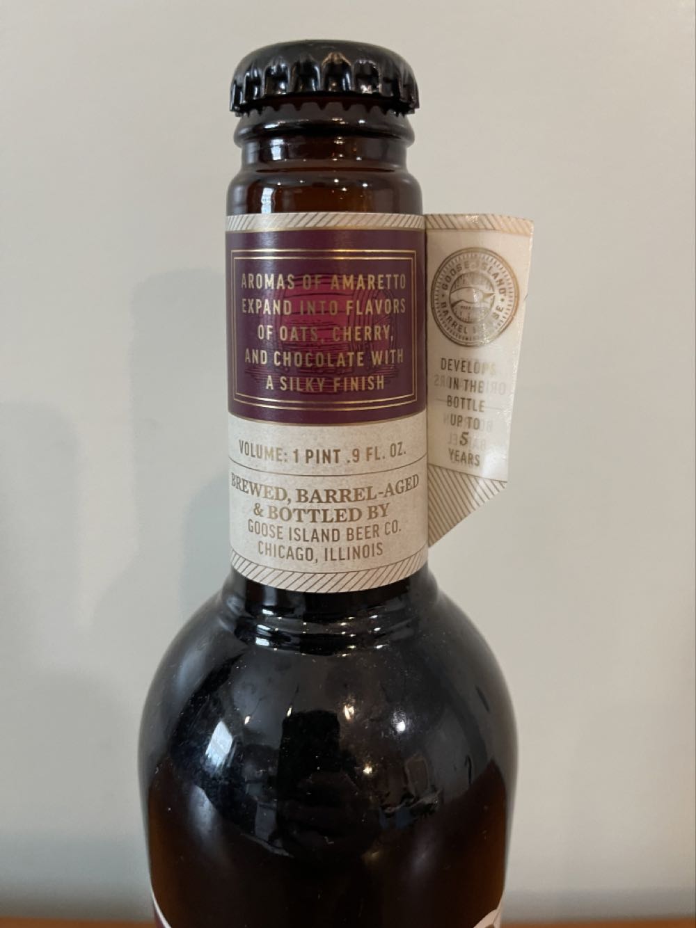 BCBS (2019) MON CHERI STOUT - GOOSE ISLAND BEER COMPANY® (16.9 FL OZ) alcohol collectible [Barcode 736920119804] - Main Image 4