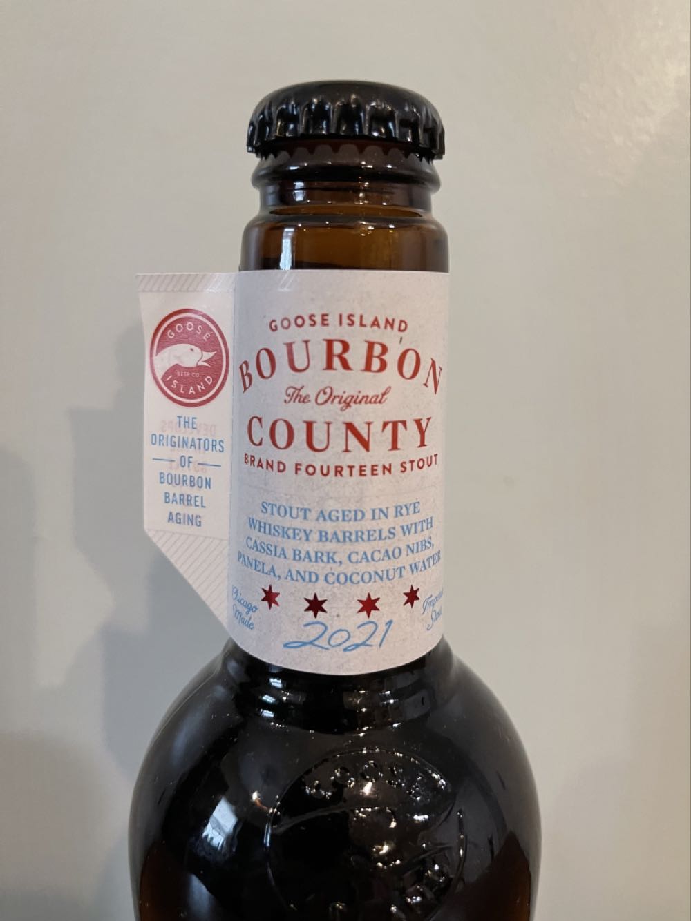 BCBS (2021) Fourteen Stout - GOOSE ISLAND BEER COMPANY® (16.9 FL OZ) alcohol collectible [Barcode 736920211973] - Main Image 3