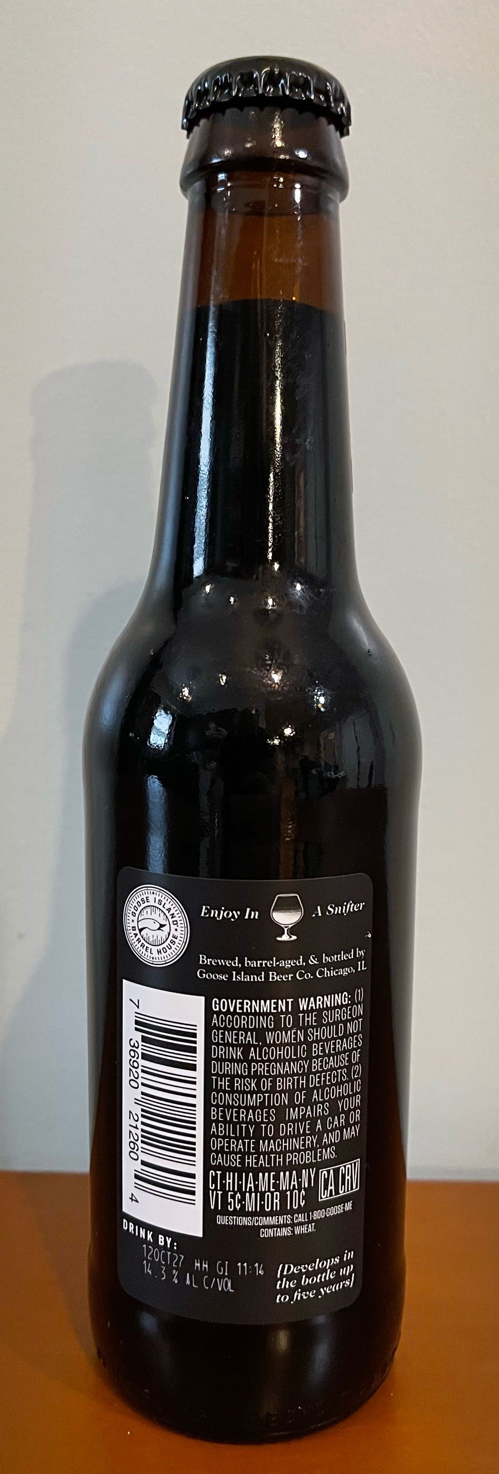 BCBS (2022) Original - GOOSE ISLAND BEER COMPANY® (12 FL OZ) alcohol collectible [Barcode 736920212604] - Main Image 4