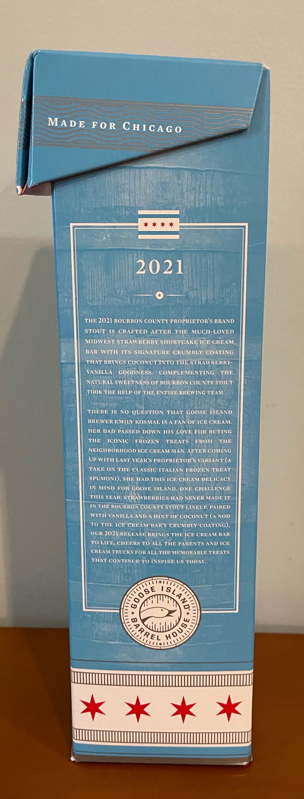 BCBS (2021) Proprietor’s Stout - GOOSE ISLAND BEER COMPANY® (16.9 FL OZ) alcohol collectible [Barcode 736920212000] - Main Image 2