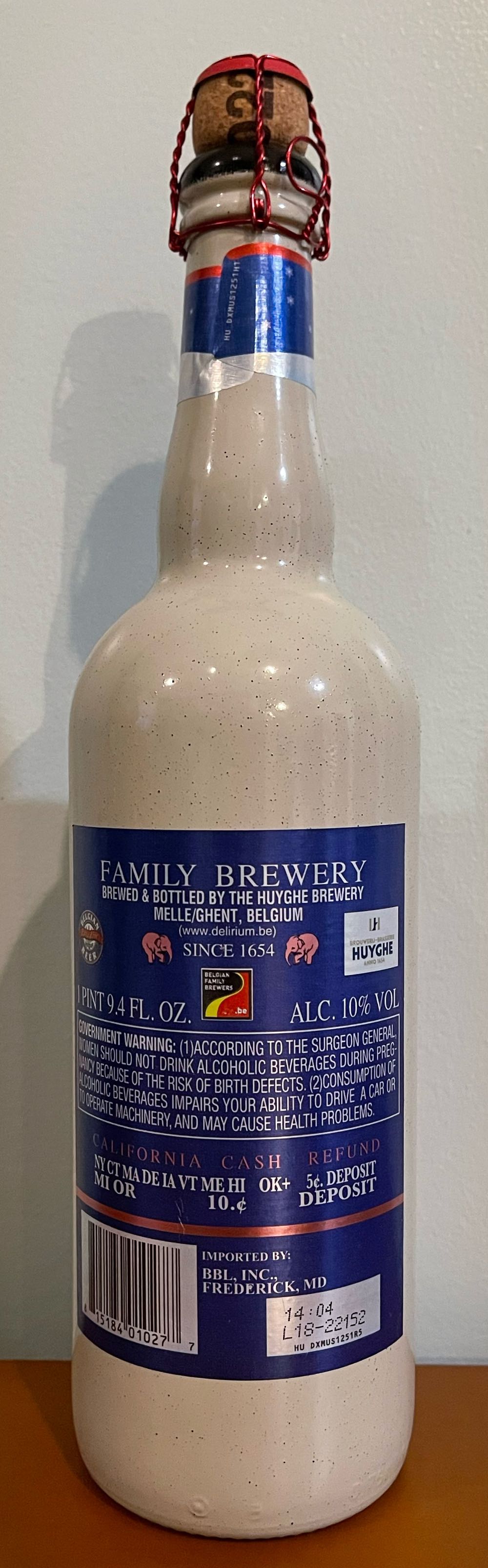 Delirium Noël - Brouwerij Huyghe (25.4 FL OZ) alcohol collectible [Barcode 815184010277] - Main Image 2