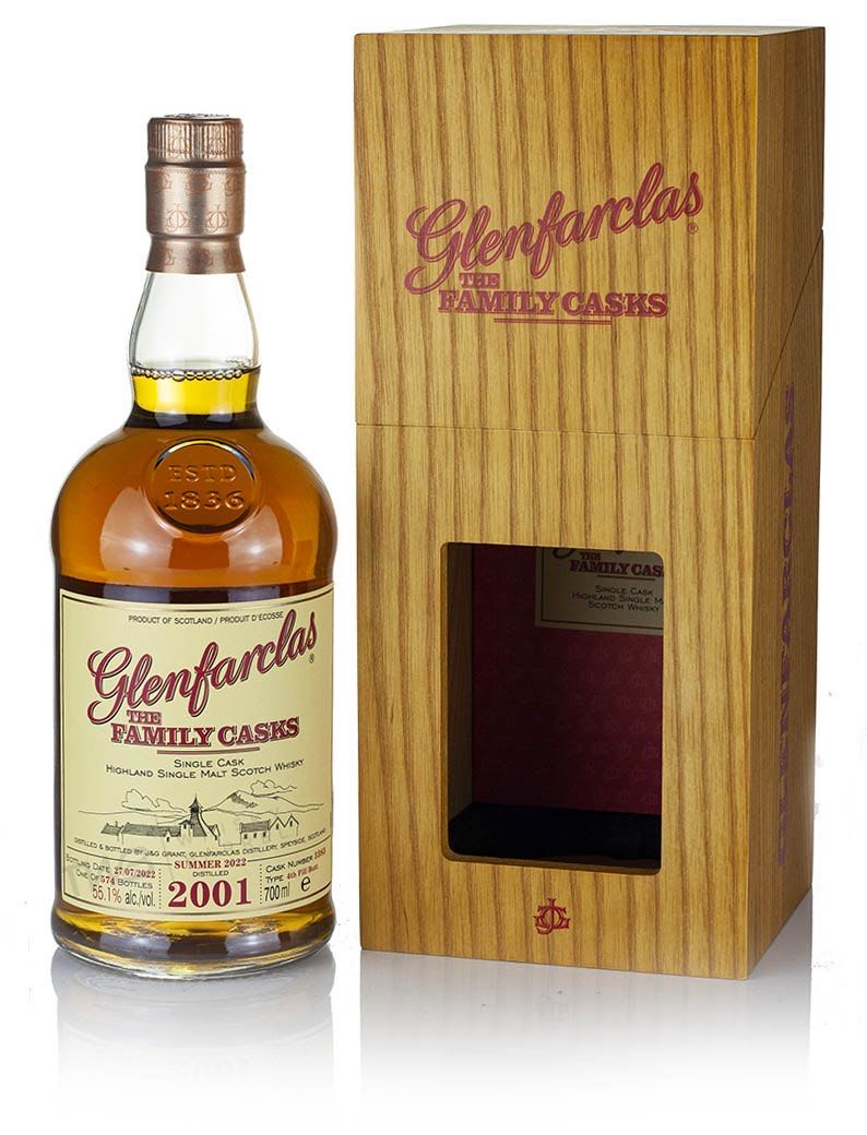 Glenfarclas Family Cask 2001 - Glenfarclas Distillery (700 mL) alcohol collectible - Main Image 1