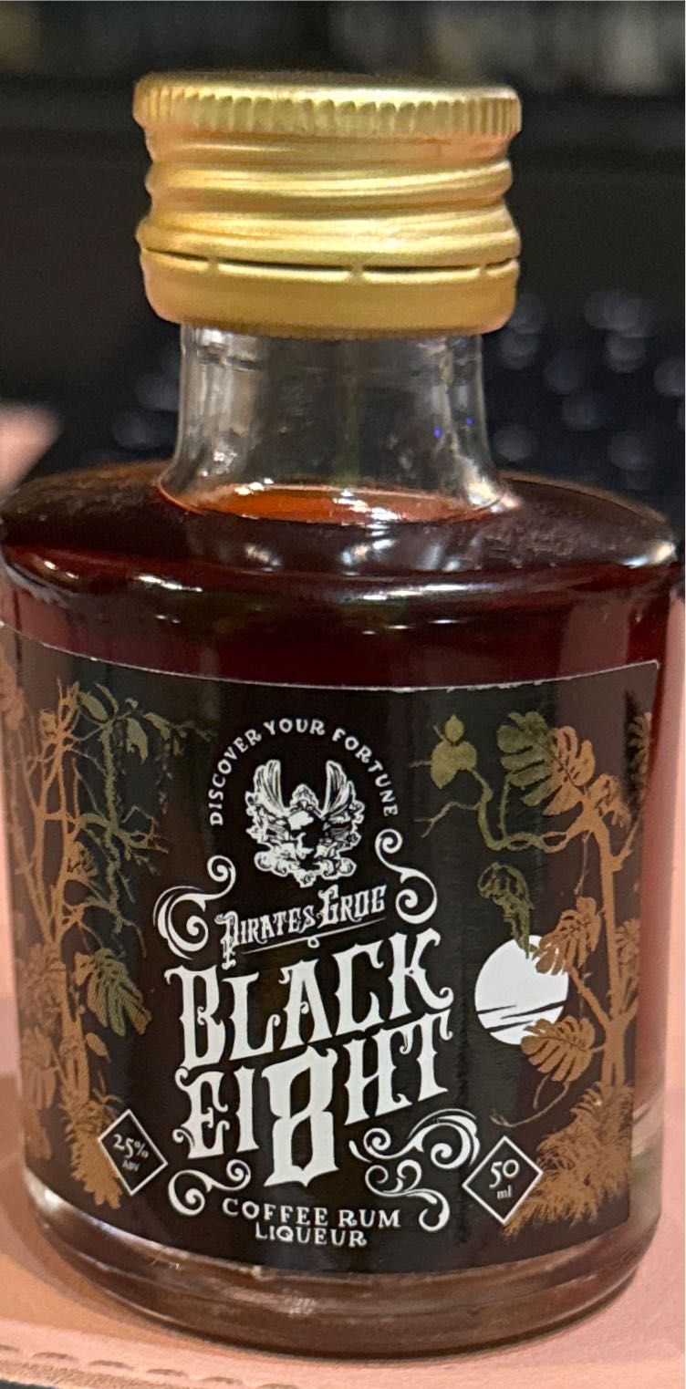 Pirates Grog Black Eight Coffee Rum  (50 mL) alcohol collectible [Barcode 176000000415] - Main Image 2