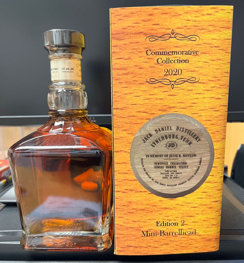 In Memory Of Jesse B Motlow UK - Jack Daniel’s Distillery, Lynchburg, TN (700 mL) alcohol collectible - Main Image 2