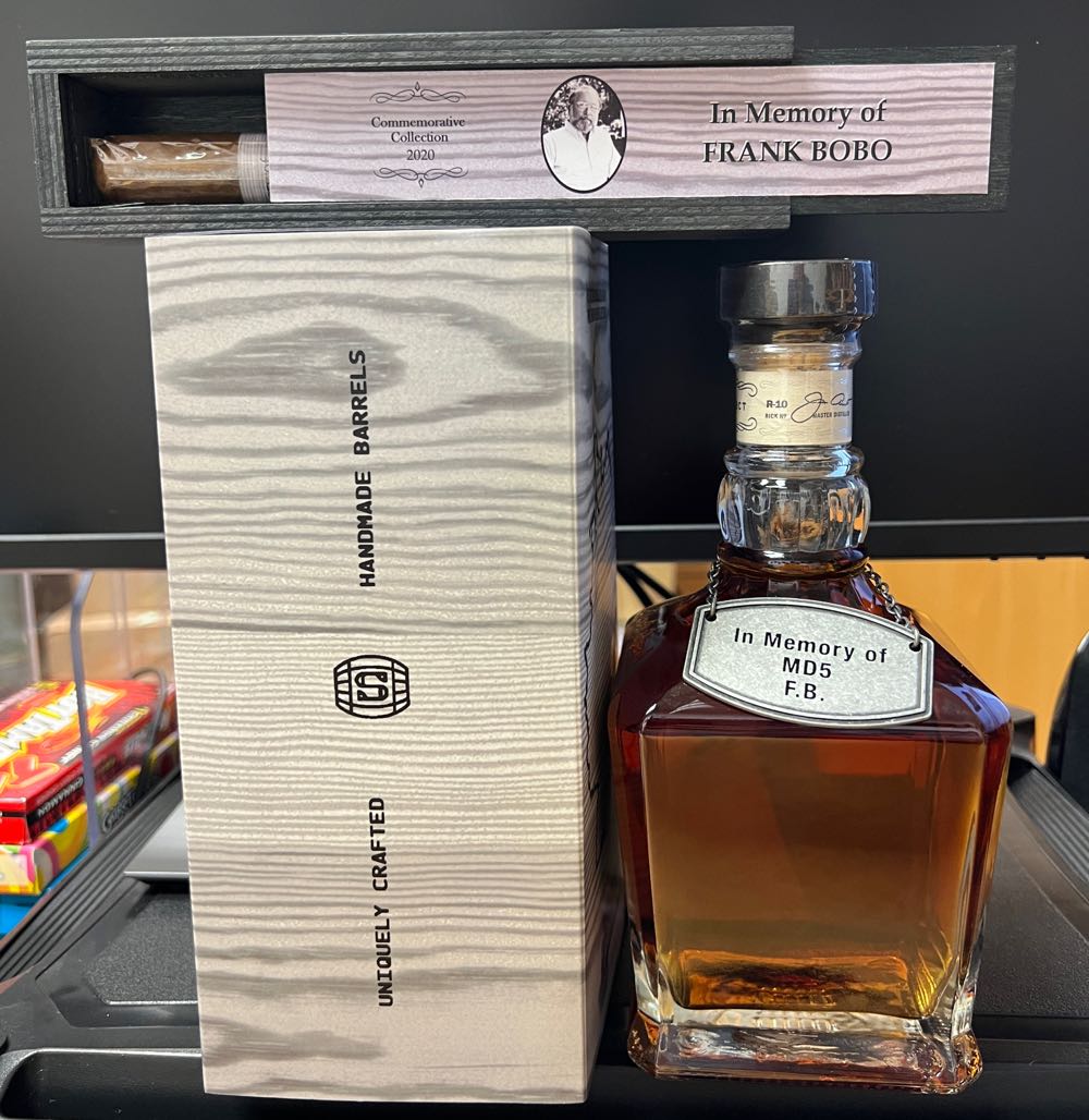 In Memory Of Frank Bobo UK - Jack Daniel’s Distillery, Lynchburg, TN (700 mL) alcohol collectible - Main Image 4