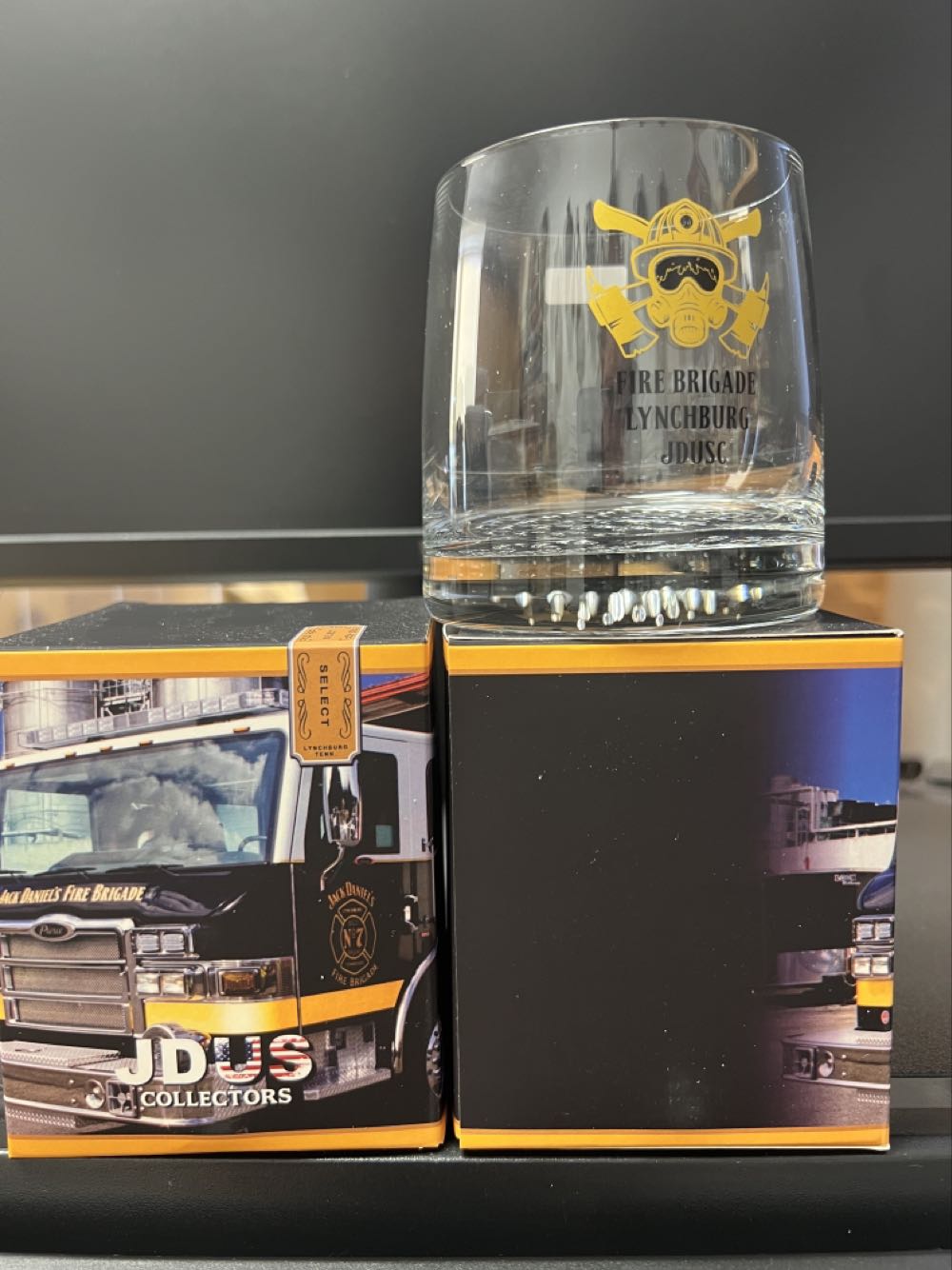 US Collectors Fire Brigade Lunchburg Glass 2022 - Jack Daniel’s Distillery, Lynchburg, TN alcohol collectible - Main Image 2