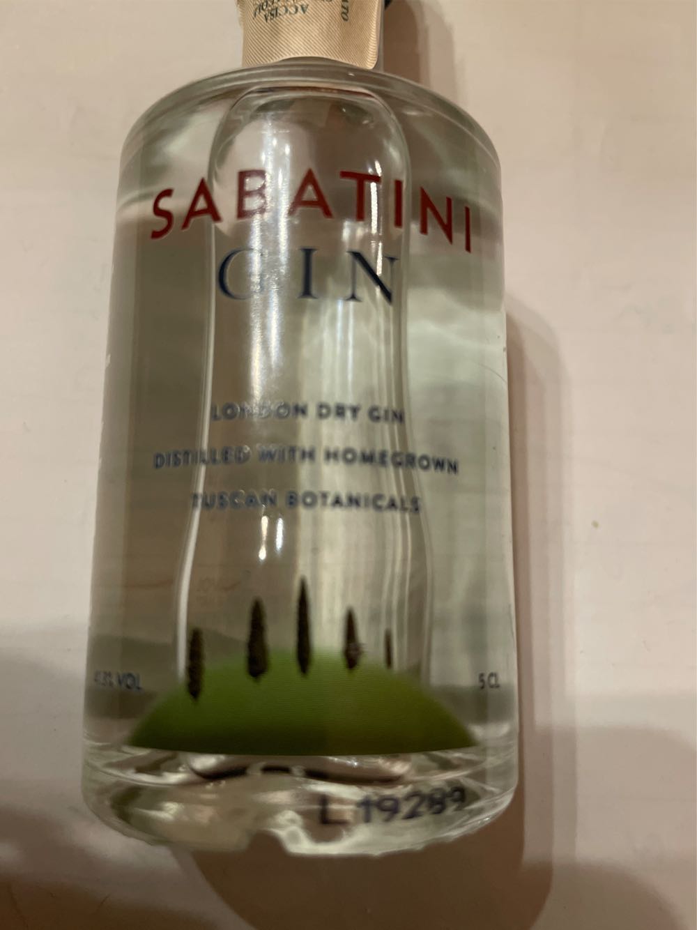 Sabatini Gin - Thames Distillers (50 mL) alcohol collectible - Main Image 2