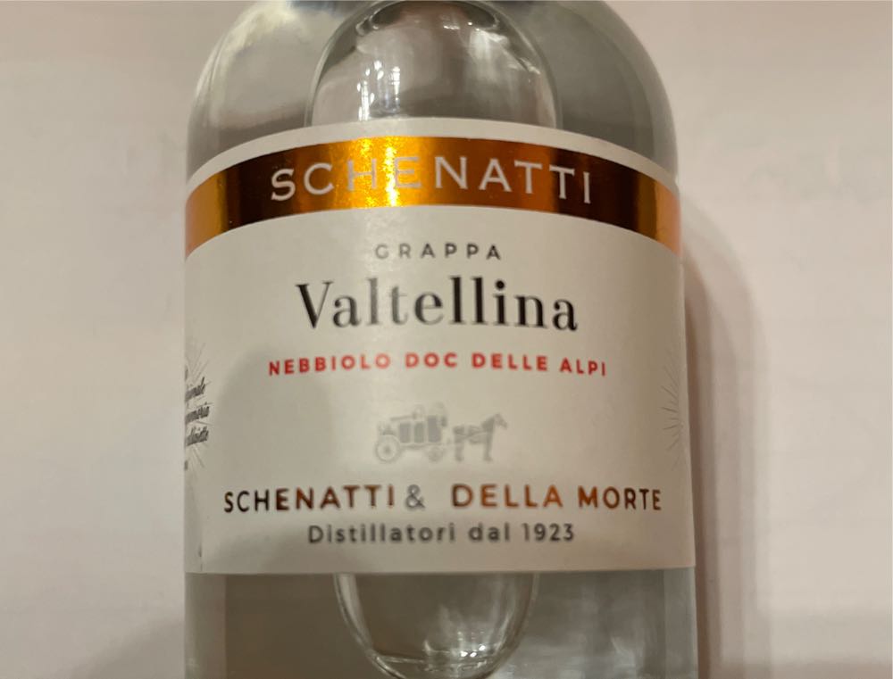 Schenatti Grappa Valtellina Nebbiolo - Distillerie Schennatti & Della Morte (50 mL) alcohol collectible - Main Image 2