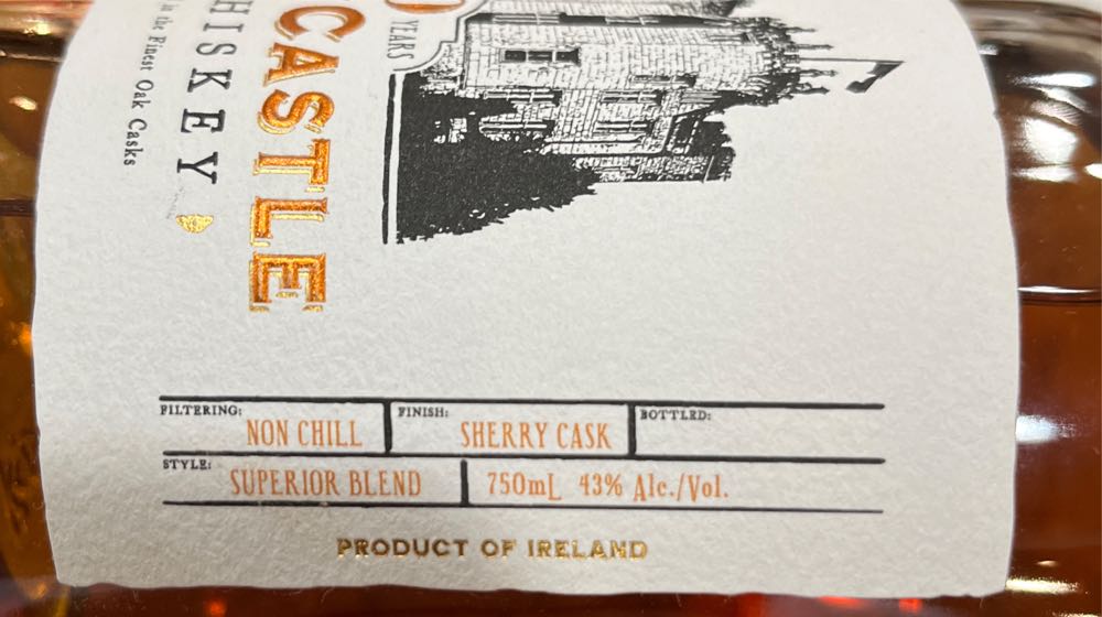 Kinnitty Castle Irish Whiskey - Kinnitty Castle (750 mL) alcohol collectible [Barcode 860004964902] - Main Image 3