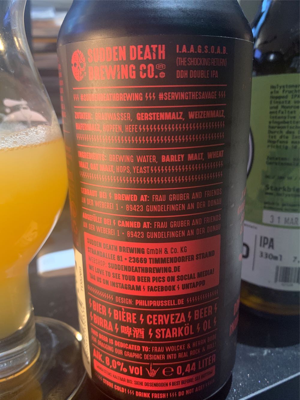 I Am A Goddamn Son Of A Beer - Sudden Death (440 mL) alcohol collectible - Main Image 4