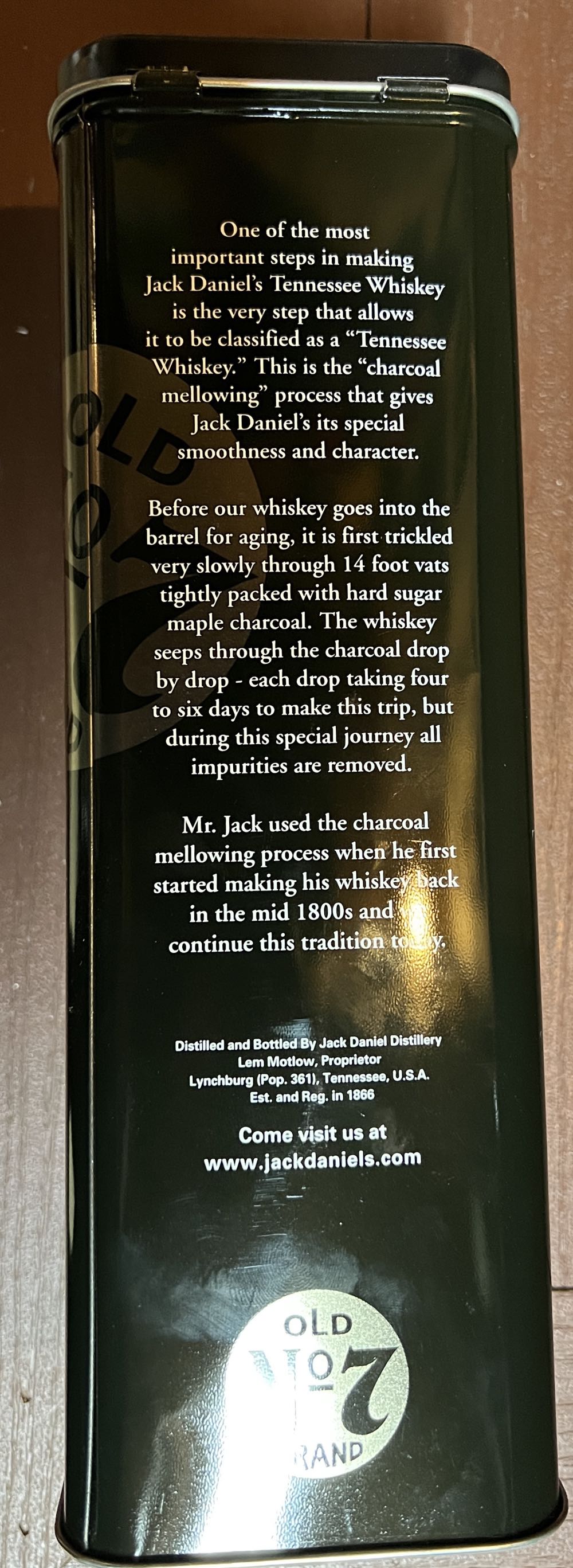 0 Tin Single Empty - 4 - Jack Daniel’s Distillery, Lynchburg, TN alcohol collectible - Main Image 3