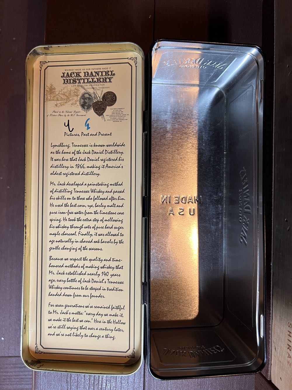 0 Tin Single Empty - 8 - Jack Daniel’s Distillery, Lynchburg, TN alcohol collectible - Main Image 3