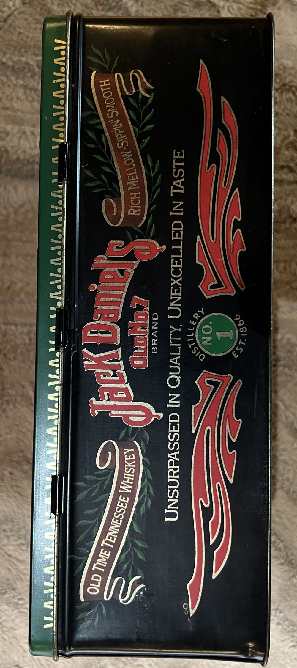 Tin Double - Empty Bottle & Termometor - Jack Daniel’s Distillery, Lynchburg, TN alcohol collectible - Main Image 3