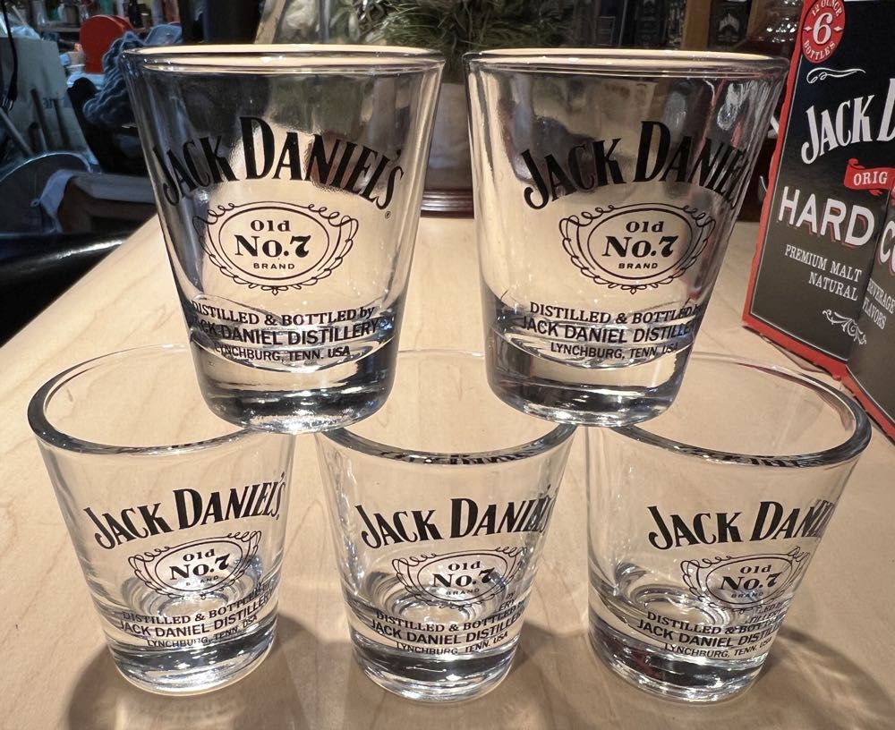 Shot Glasses Jack Daniels Testing Shots - Jack Daniel’s Distillery, Lynchburg, TN alcohol collectible - Main Image 2