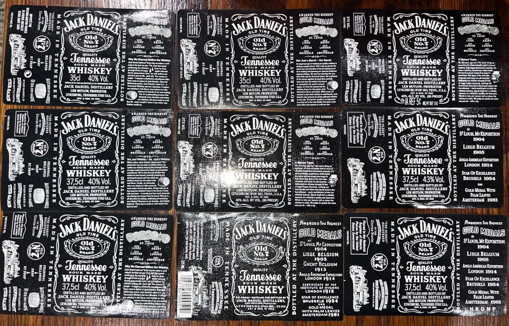 Black Labels Set NEW - Jack Daniel’s Distillery, Lynchburg, TN alcohol collectible - Main Image 2