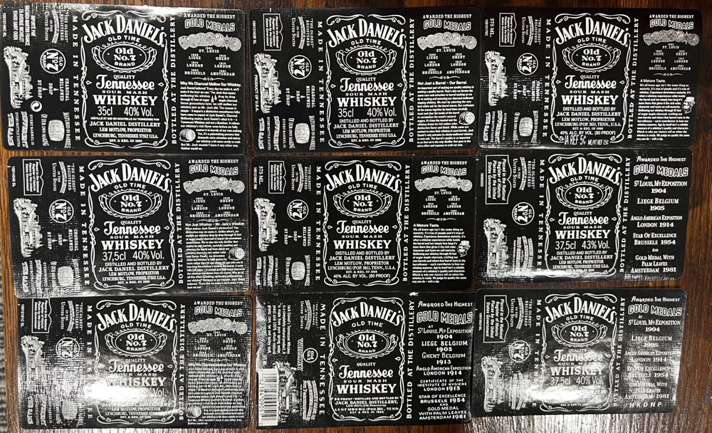 Black Labels Set NEW - Jack Daniel’s Distillery, Lynchburg, TN alcohol collectible - Main Image 3