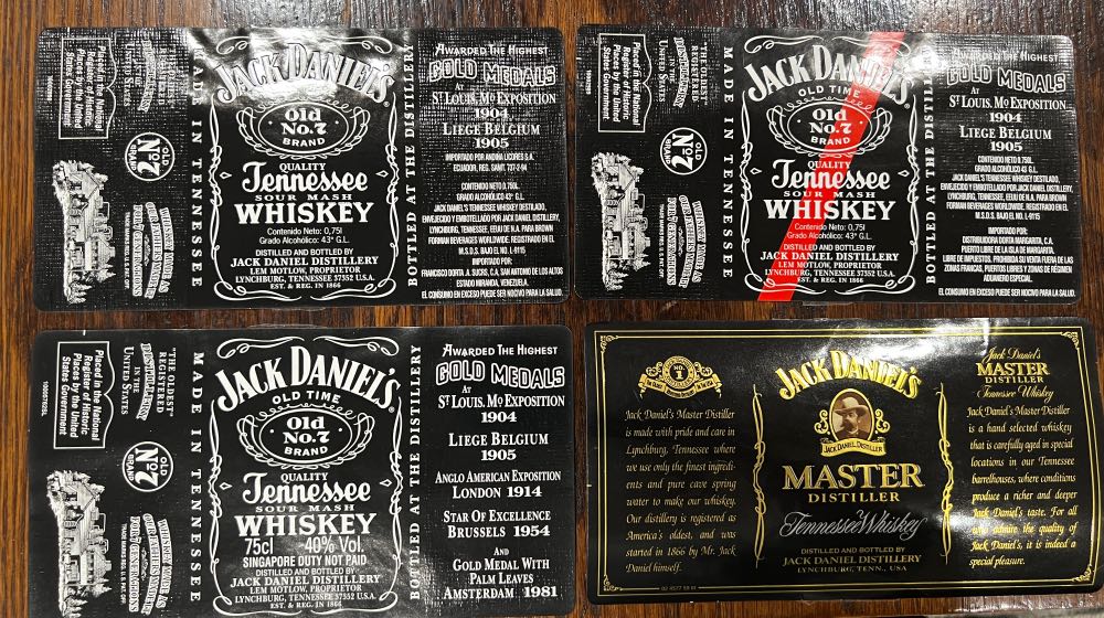 Black Labels Set NEW 3 - Jack Daniel’s Distillery, Lynchburg, TN alcohol collectible - Main Image 2