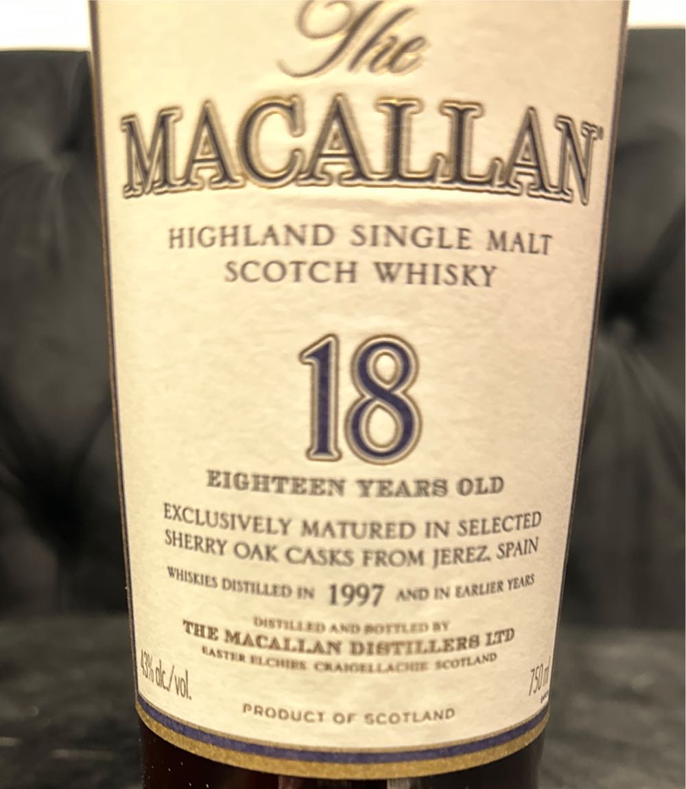 Macallan 18yr Sherry Oak 1997 - The Macallan Distillers (750 mL) alcohol collectible [Barcode 812066020355] - Main Image 4