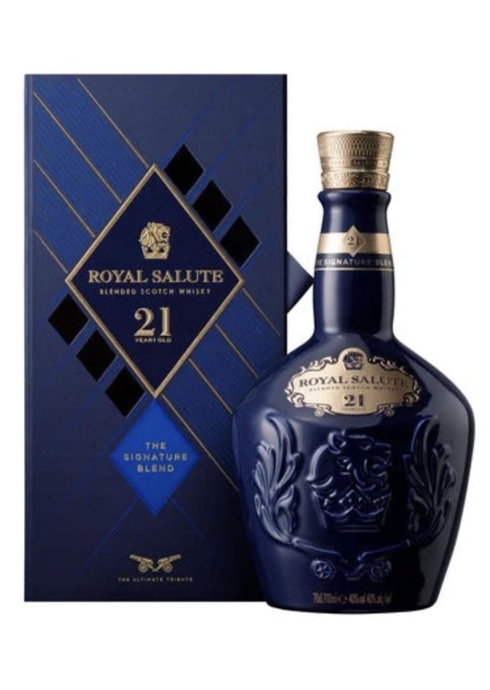 Chivas Regal Royal Salute - 21 Year Old (The Sapphire Flagon) - Chivas Regal (750 mL) alcohol collectible [Barcode 080432400524] - Main Image 2