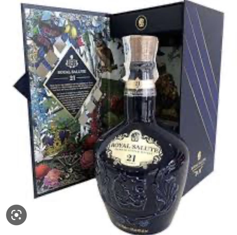 Chivas Regal Royal Salute - 21 Year Old (The Sapphire Flagon) - Chivas Regal (750 mL) alcohol collectible [Barcode 080432400524] - Main Image 3