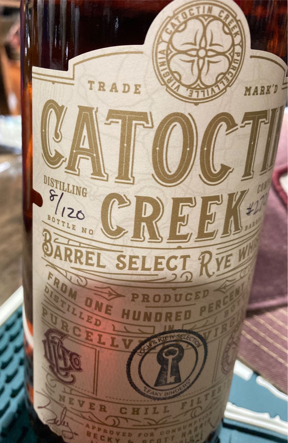 Catoctin Creek Barrel Select - Catoctin Creek (750 mL) alcohol collectible [Barcode 855397002195] - Main Image 2