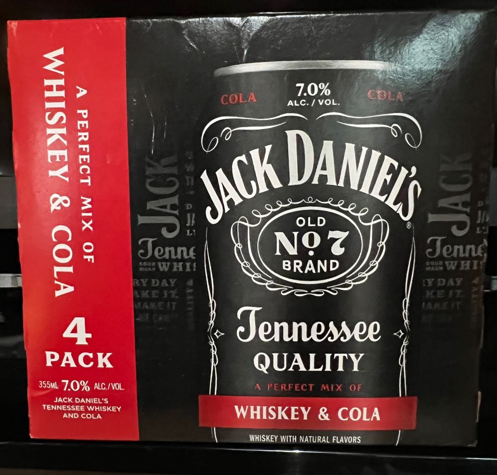 Soft Drink Vanilla- Case 4 Cans 2025 - Jack Daniel’s Distillery, Lynchburg, TN (355 mL) alcohol collectible - Main Image 3