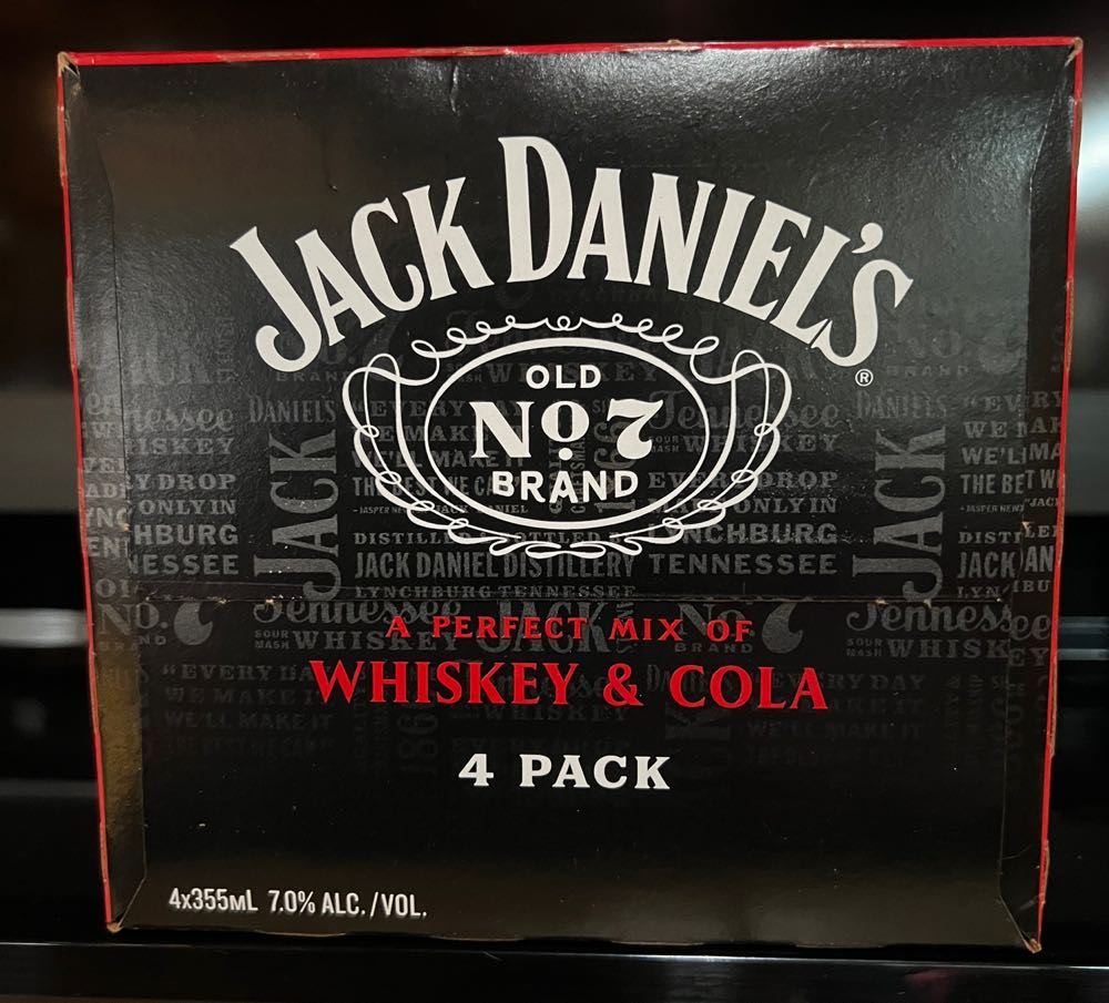 Soft Drink Vanilla- Case 4 Cans 2025 - Jack Daniel’s Distillery, Lynchburg, TN (355 mL) alcohol collectible - Main Image 4