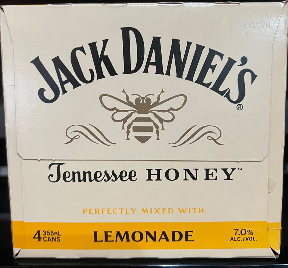 Soft Drink Honey Case Pack 4 Cans 2022 - Jack Daniel’s Distillery, Lynchburg, TN (355 mL) alcohol collectible [Barcode 082184204771] - Main Image 2