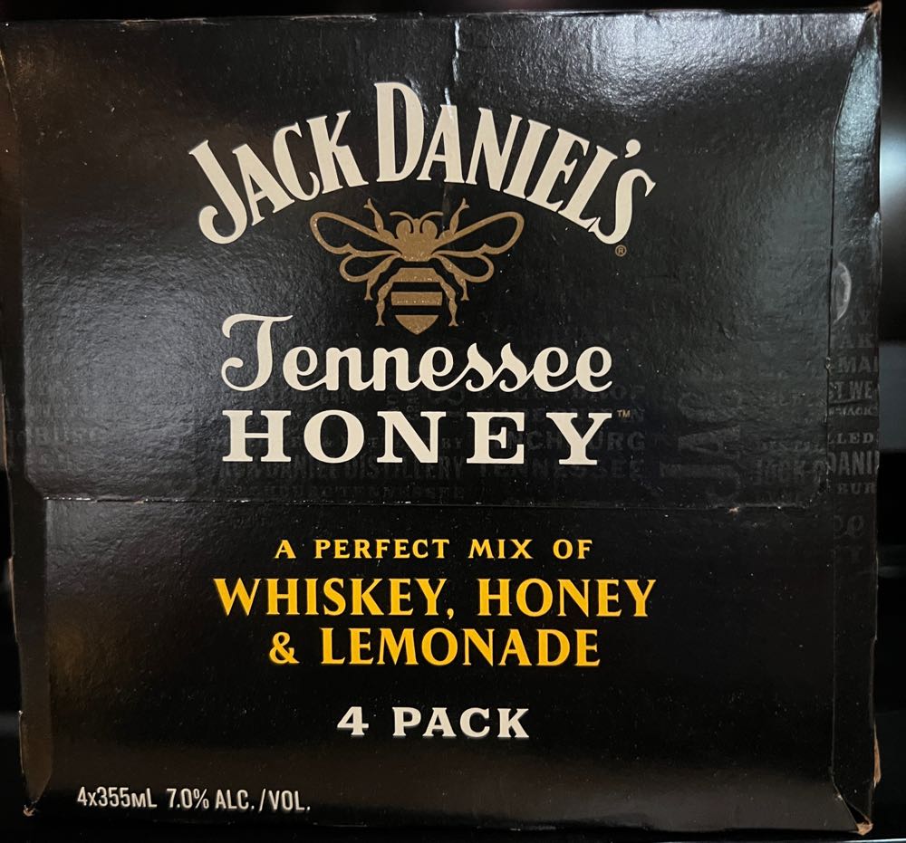 Soft Drink Honey Case Pack 4 Cans 2020 - Jack Daniel’s Distillery, Lynchburg, TN (355 mL) alcohol collectible - Main Image 2
