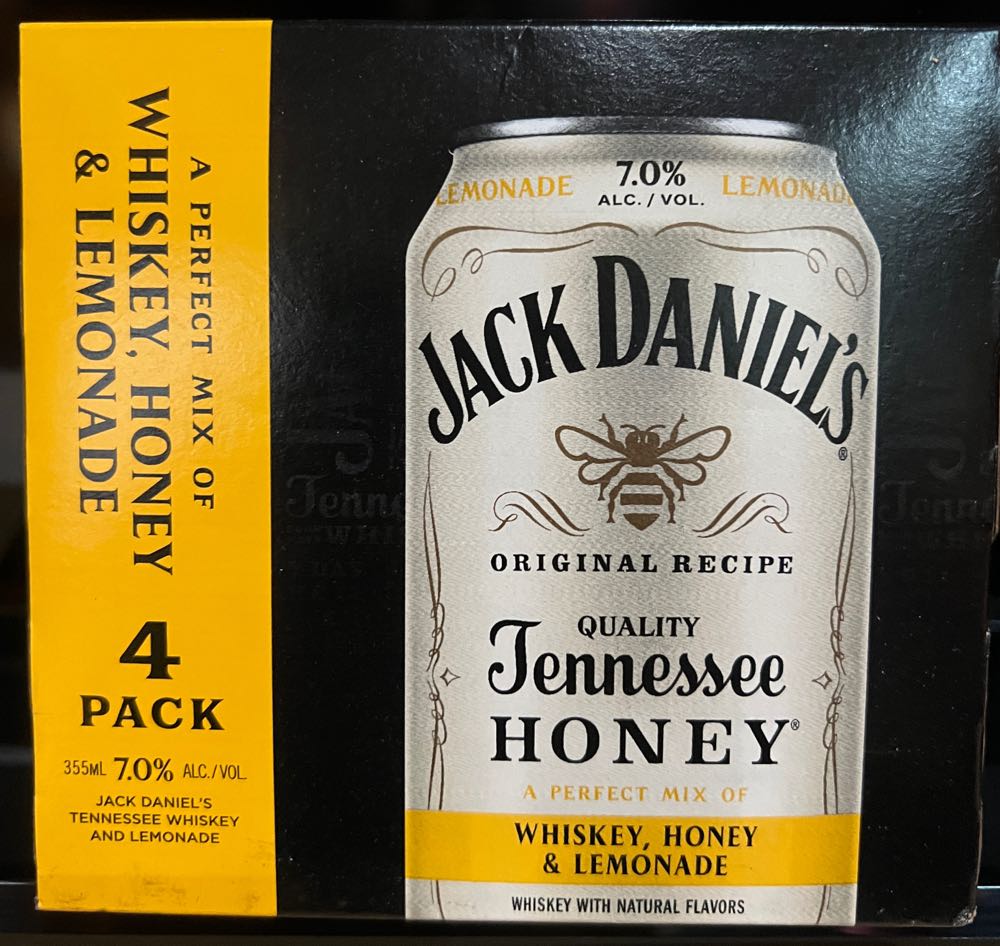 Soft Drink Honey Case Pack 4 Cans 2020 - Jack Daniel’s Distillery, Lynchburg, TN (355 mL) alcohol collectible - Main Image 3