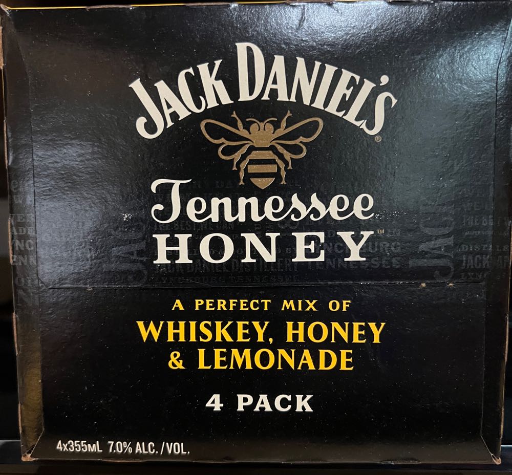Soft Drink Honey Case Pack 4 Cans 2020 - Jack Daniel’s Distillery, Lynchburg, TN (355 mL) alcohol collectible - Main Image 4