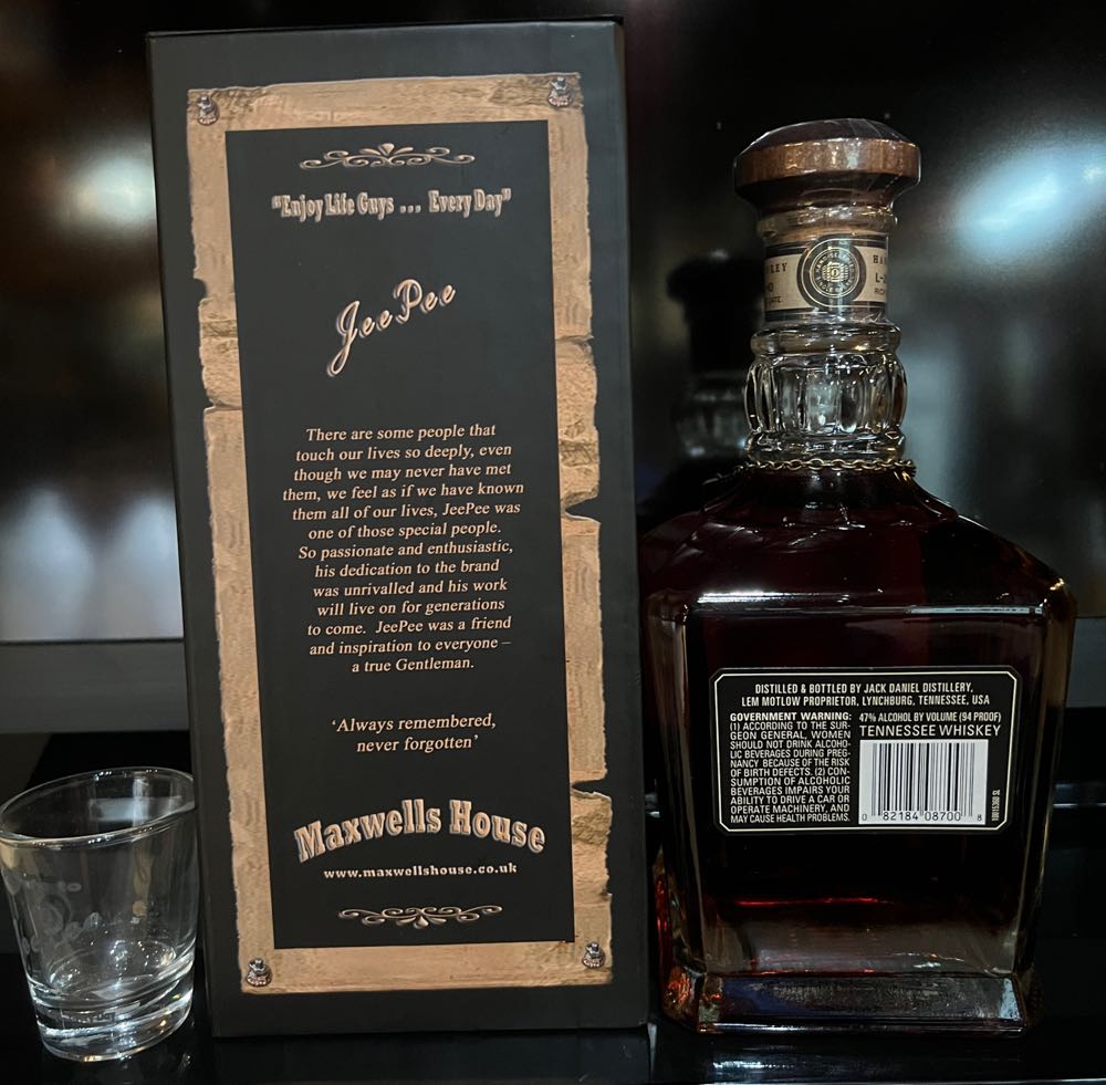 0 Maxell House Tribute To Jee Pee 2010 - Jack Daniel’s Distillery, Lynchburg, TN (750 mL) alcohol collectible - Main Image 2