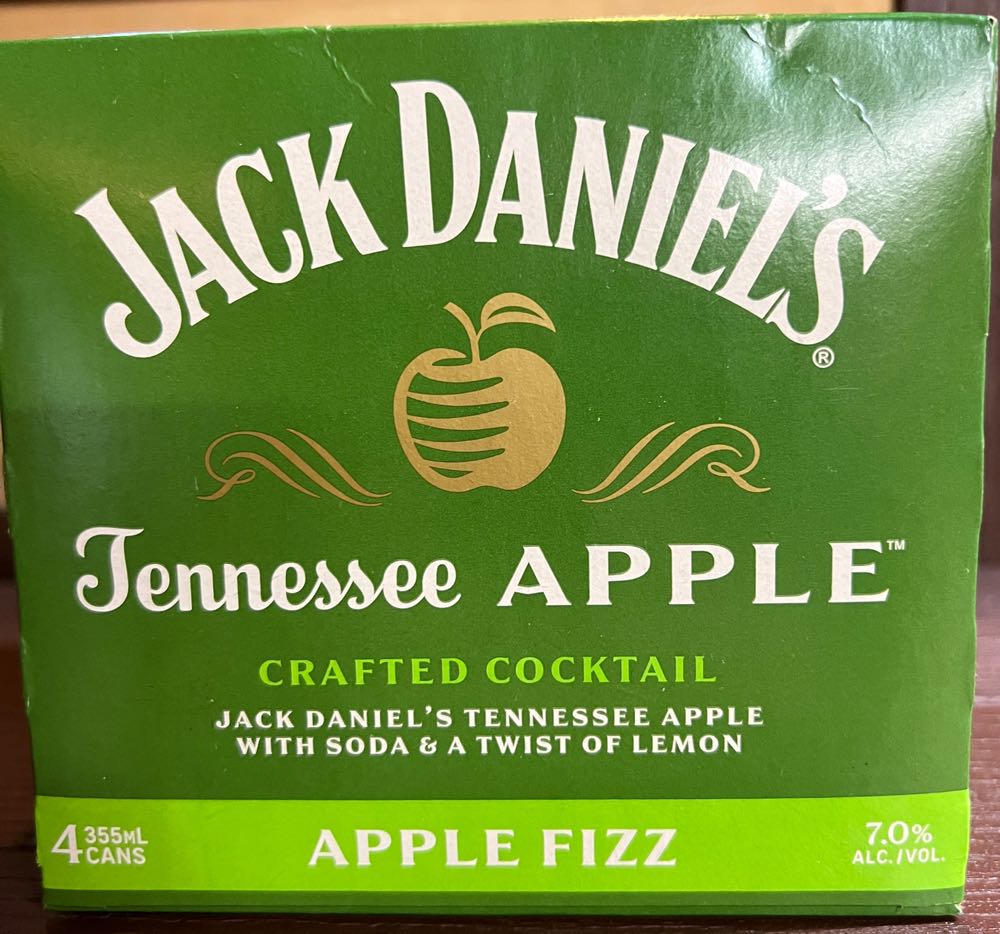 Soft Drink Apple Fizz Case 4 Cans 2022 - Jack Daniel’s Distillery, Lynchburg, TN (355 mL) alcohol collectible - Main Image 3