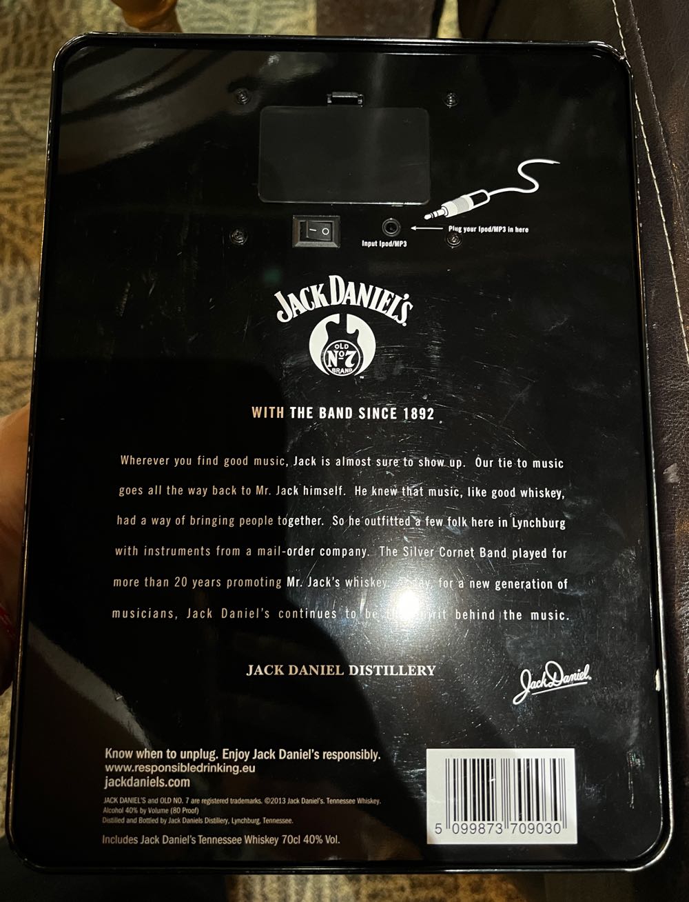0 Tin Double - 4 Speaker Empty - Jack Daniel’s Distillery, Lynchburg, TN alcohol collectible - Main Image 2