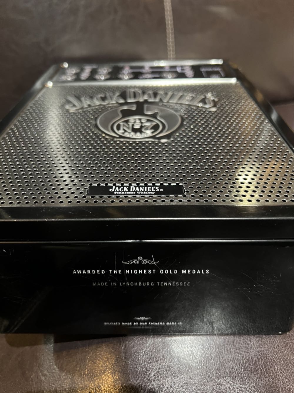 0 Tin Double - 4 Speaker Empty - Jack Daniel’s Distillery, Lynchburg, TN alcohol collectible - Main Image 4
