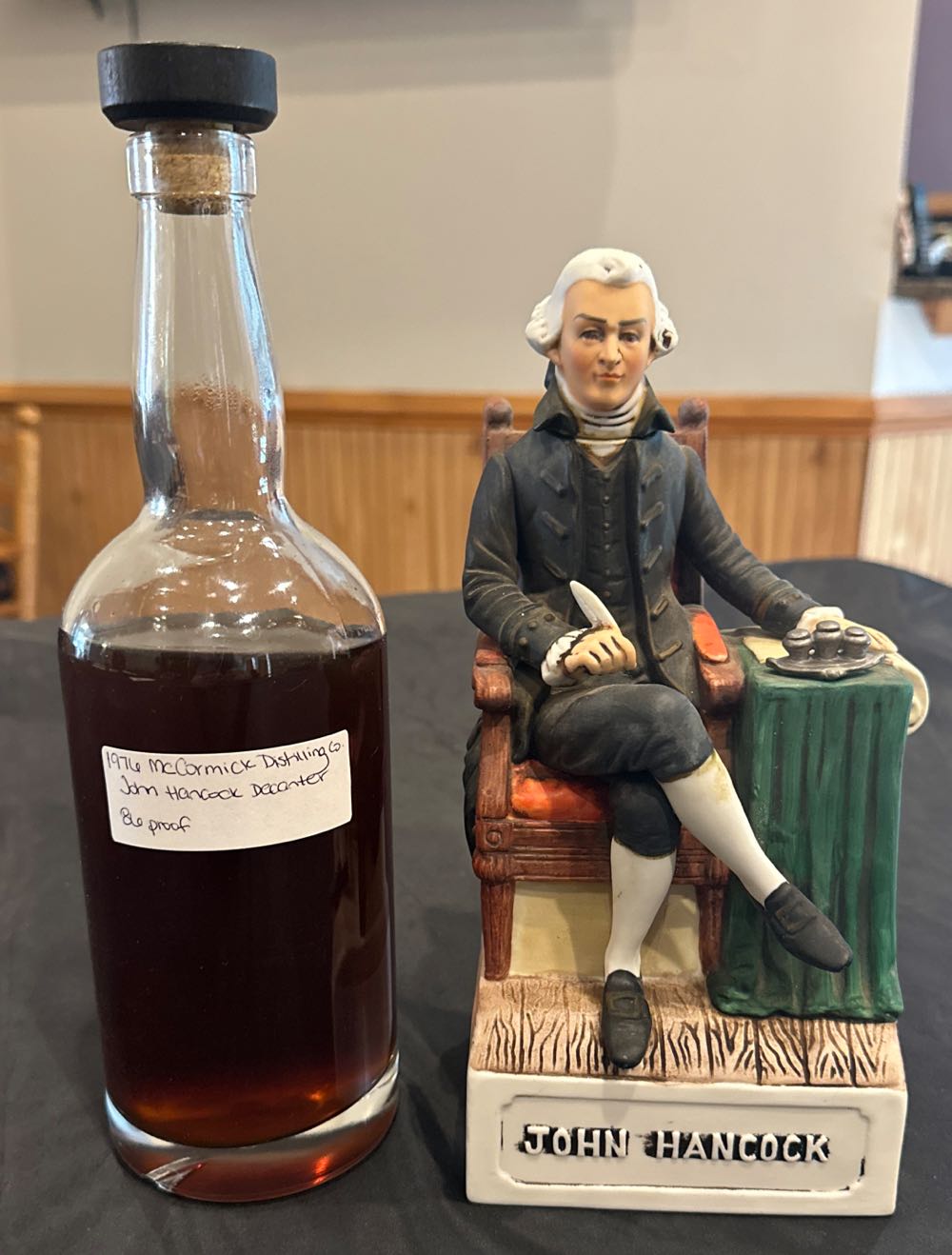 McCormick John Hancock Decanter - McCormick Distilling Co. (750 mL) alcohol collectible - Main Image 2