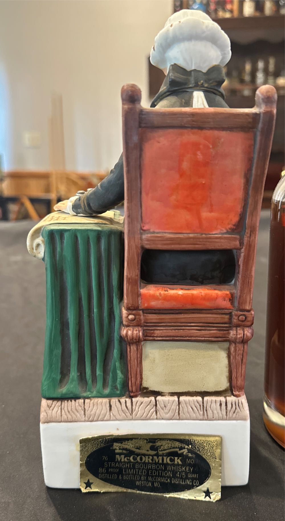 McCormick John Hancock Decanter - McCormick Distilling Co. (750 mL) alcohol collectible - Main Image 3
