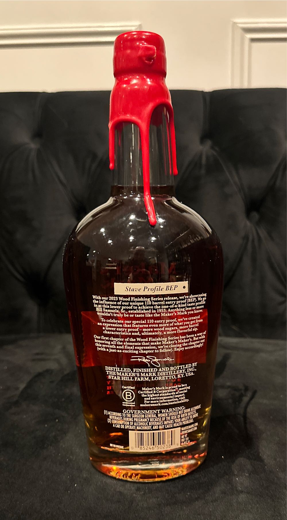 Maker’s Mark Wood Finishing Series - BEP - Maker’s Mark Distillery Inc. (750 mL) alcohol collectible [Barcode 085246502389] - Main Image 2
