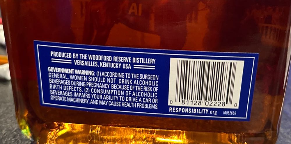 Woodford Reserve  alcohol collectible - Main Image 2
