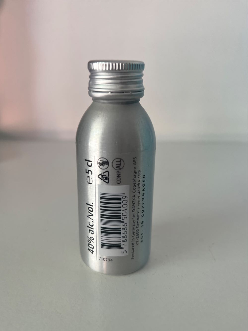 Danzka Danish Vodka - Danzka (50 mL) alcohol collectible [Barcode 5788686504009] - Main Image 2