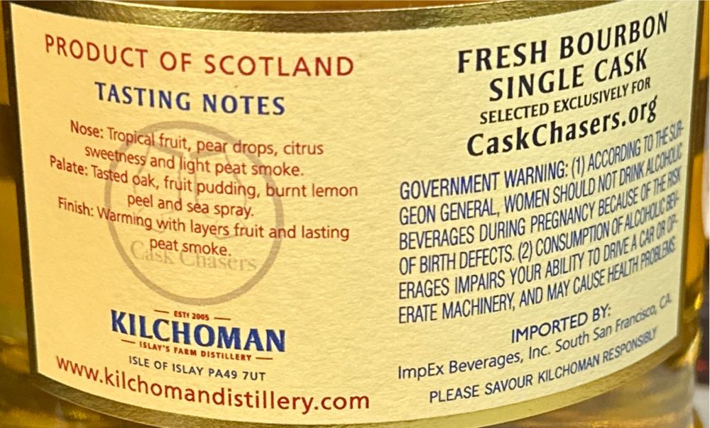 Kilchoman Private Selection Cask Chasers - Kilchoman Islay’s Farm Distillery (750 mL) alcohol collectible - Main Image 2