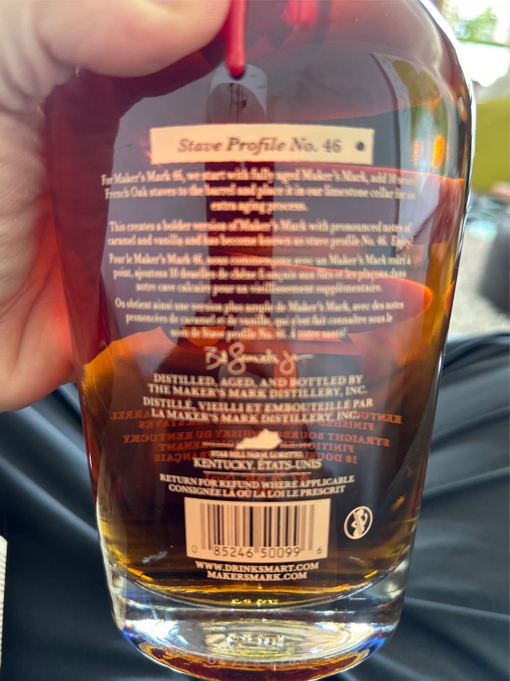Maker’s Mark 46 - Maker’s Mark Distillery, Loretto, KY (750 mL) alcohol collectible [Barcode 085246500996] - Main Image 3
