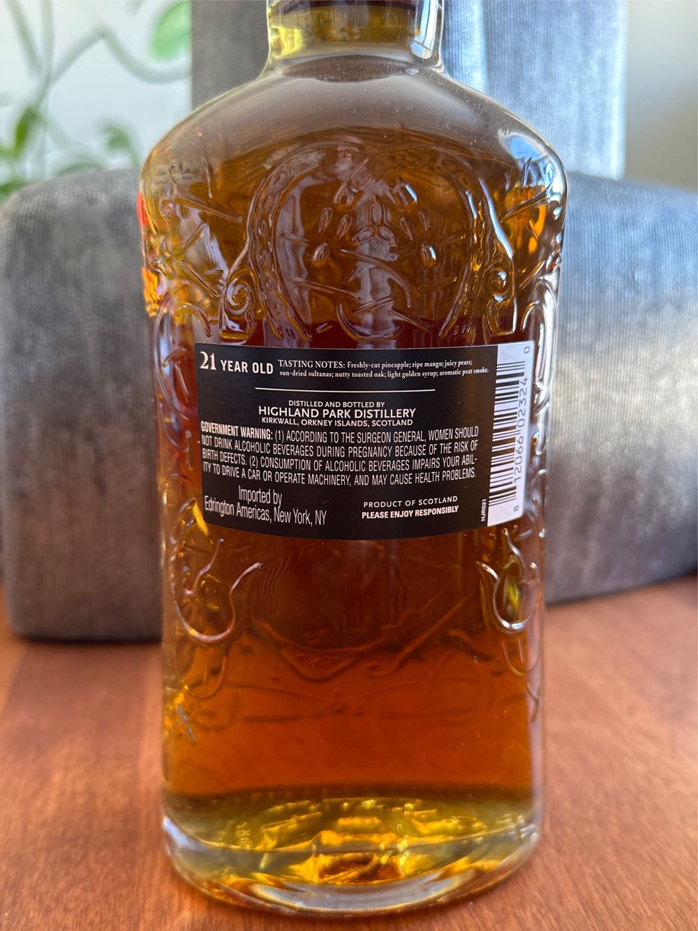 Highland Park 21 - Highland Park Distillery (750 mL) alcohol collectible [Barcode 812066023240] - Main Image 2