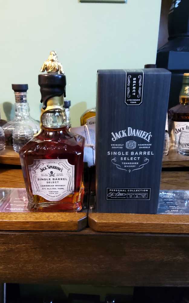 Single Barrel Select Captin Jack Sparrow’s  - Tennesse Single Barrel (750 mL) alcohol collectible - Main Image 3