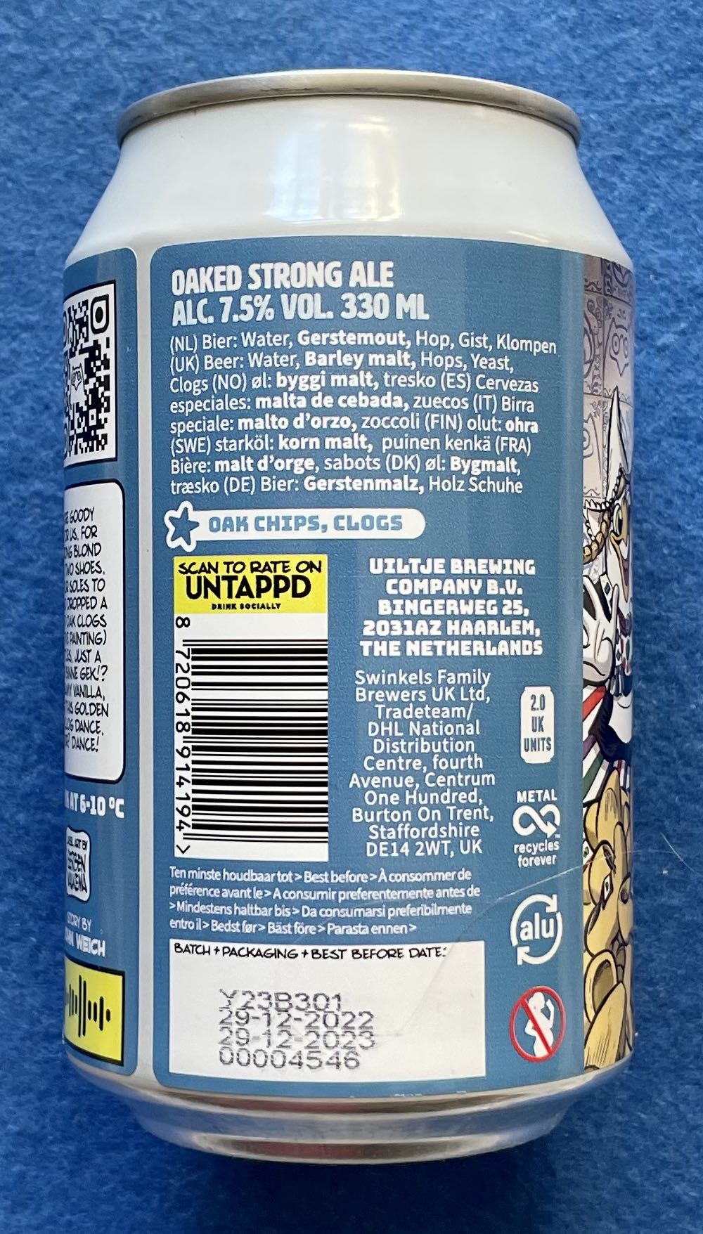 Woody Two Shoes - Uiltje Brewing Company (7,5 mL) alcohol collectible [Barcode 8720618914194] - Main Image 3