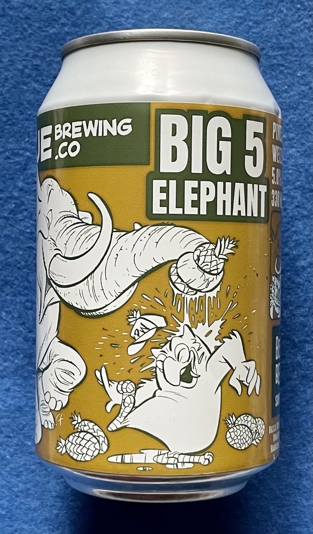 Big 5 Elephant - Uiltje Brewing Company (330 mL) alcohol collectible [Barcode 8720618804013] - Main Image 2